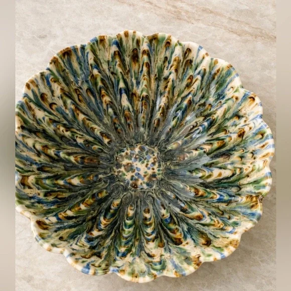 Anthropologie Lagos Portuguese Stoneware Serving Bowl - Rare Find! NEW - Picture 3 of 4